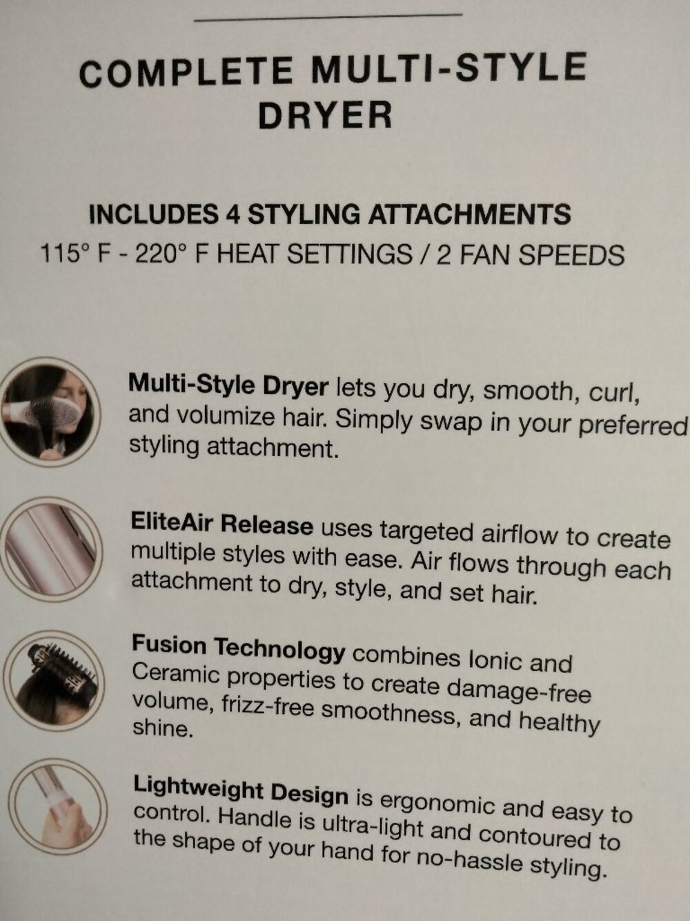 ELITEAIR Complete Multi-Style Hair Dryer - Picture 6 of 7